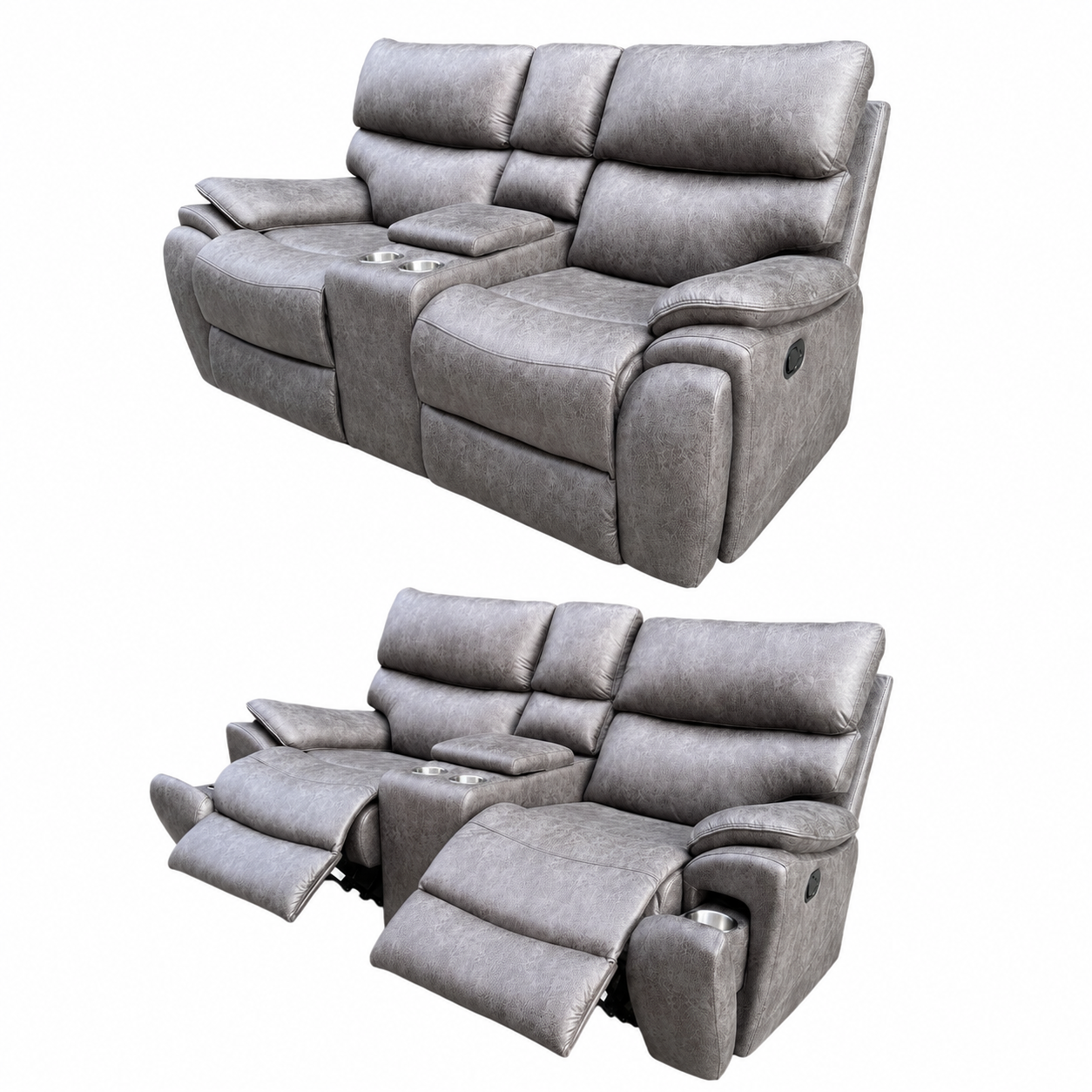 كرسي استرخاء ثابت ثنائي SF-14 DARK GREY - الصورة 3