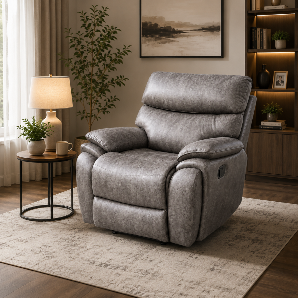 كرسي استرخاء ثابت مفرد SF-13 DARK GREY