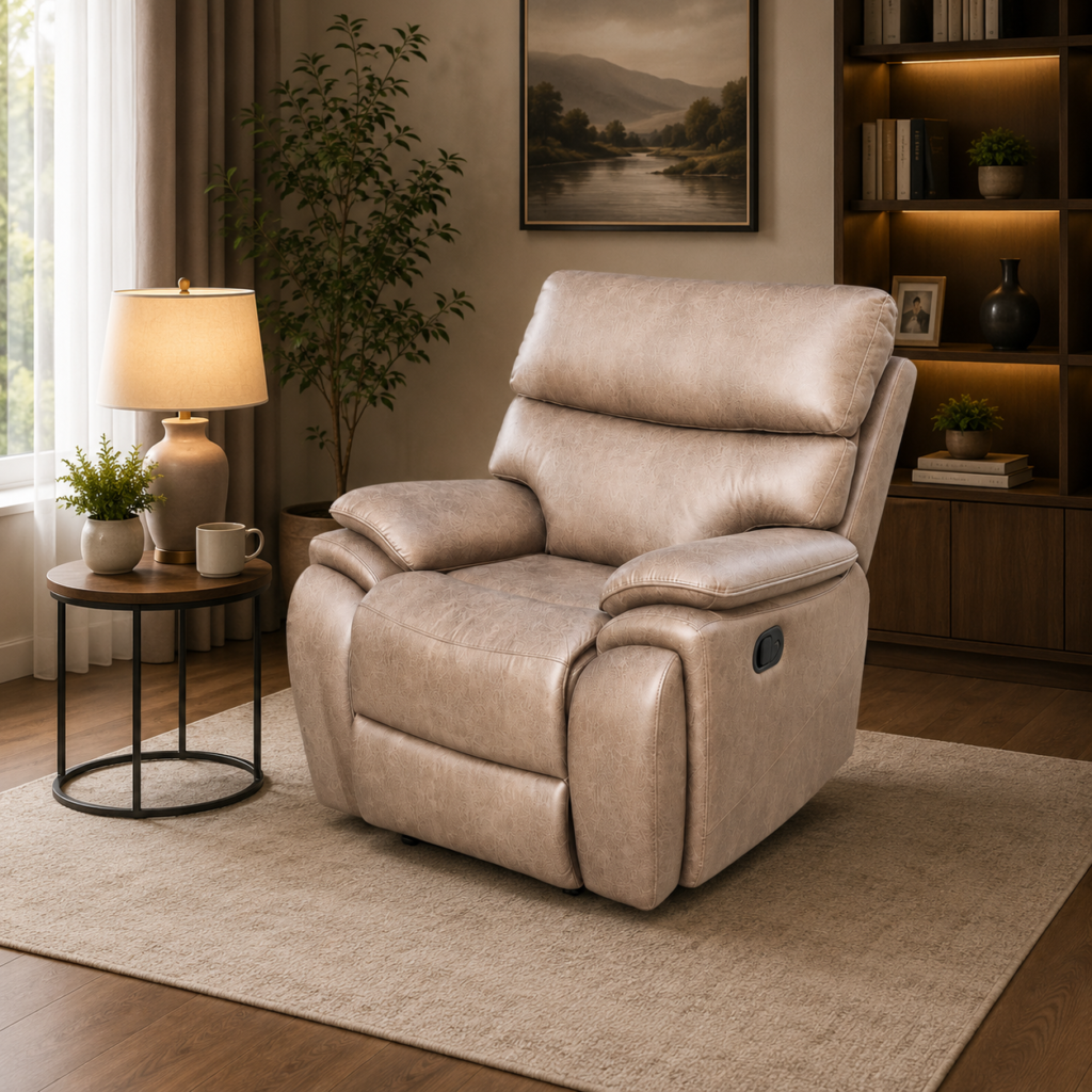 كرسي استرخاء ثابت مفرد SF-13 LIGHT BROWN