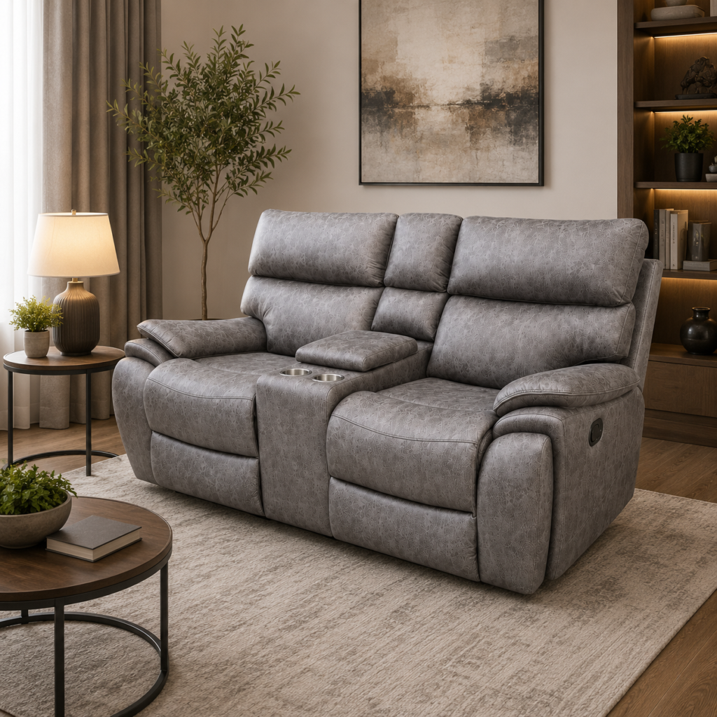 كرسي استرخاء ثابت ثنائي SF-14 DARK GREY