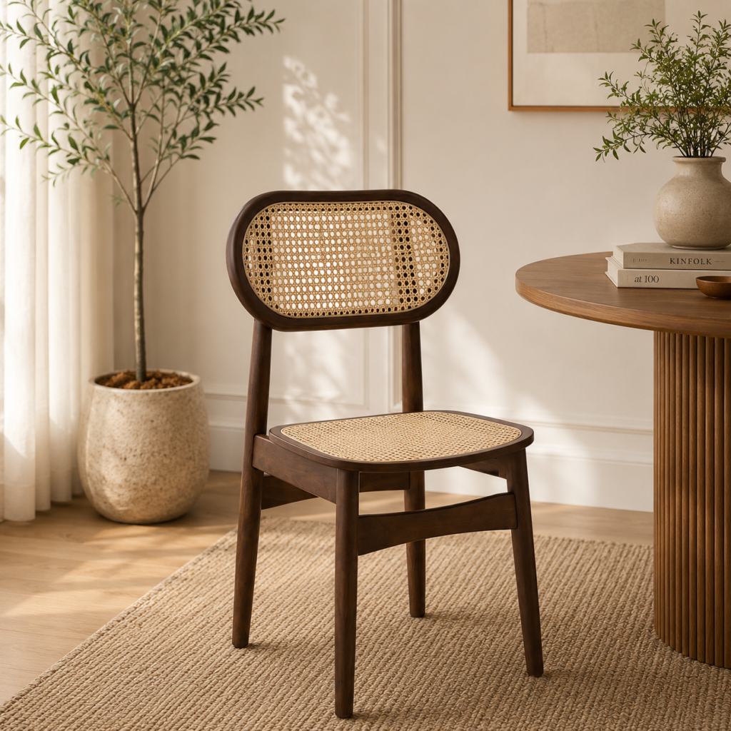 كرسي خشب مفرد XS-002 D.BROWN