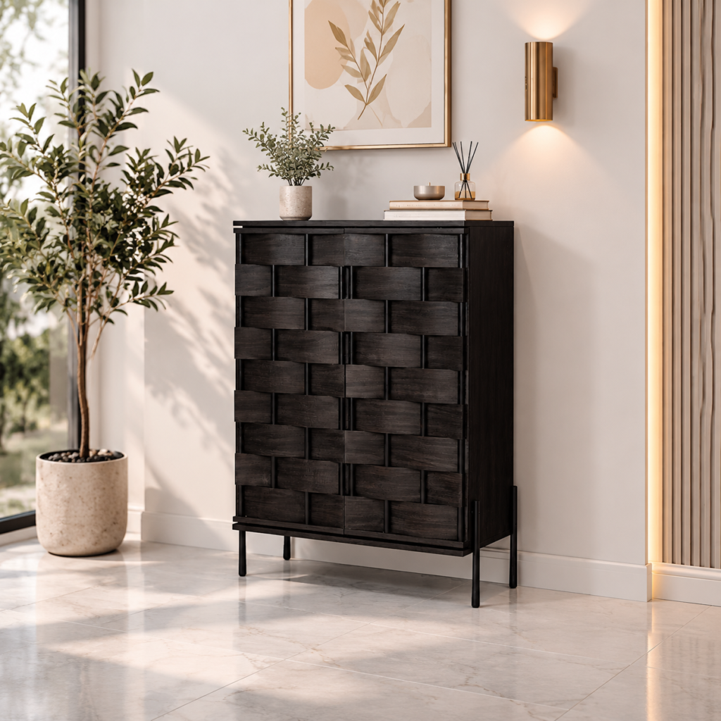 دولاب جزمه ماليزي 2باب SC301 WALNUT