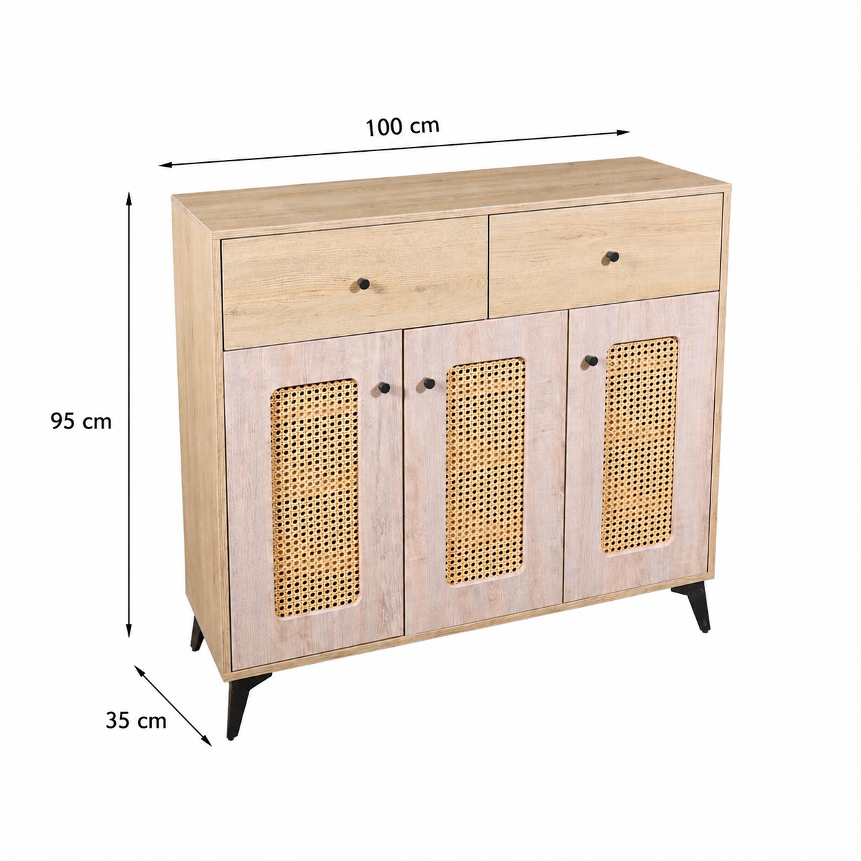 دولاب متعدد الاغراض 100 سم SC-32 WOOD - الصورة 2